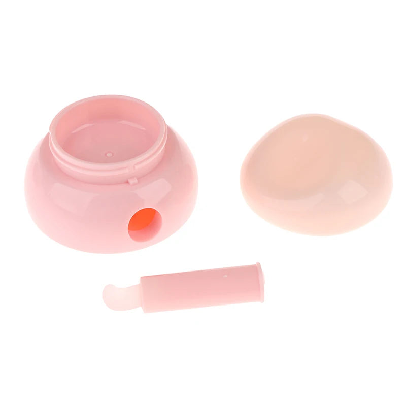 3.5g Mini Cosmetic Empty Jar Pots Makeup Skincare Container Face Cream Box Lip Balm Box With Silicone Spoon Refillable Bottles
