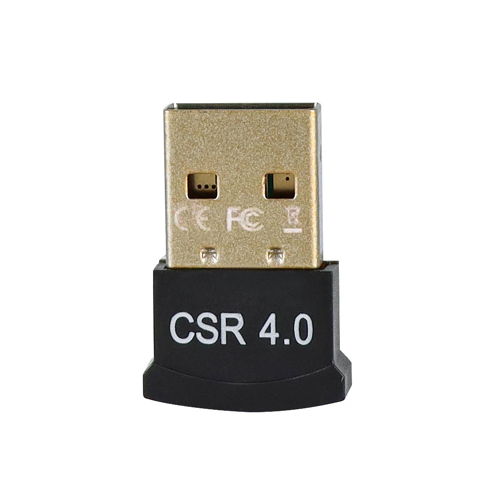 Bluetooth-compat 4.0 USB Black Mini Adapter Dongle Wireless Transmitter and Receiver for Laptop PC Computer Windows 10 8 7 Vista