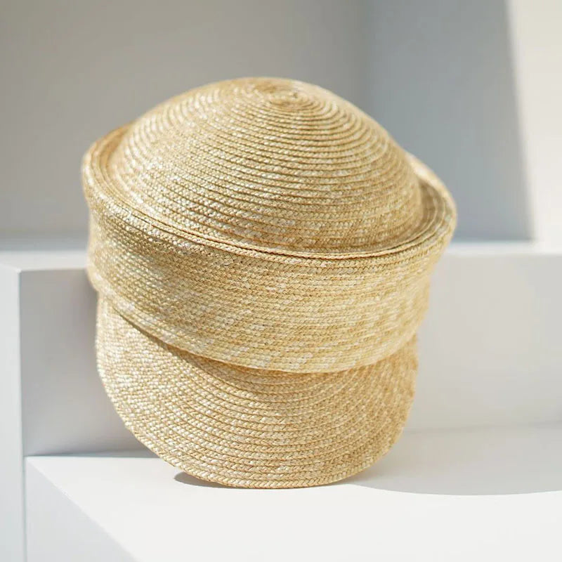 Summer Sun Woman Hat Irregularly Straw Hat Visor Hat Newsboy Hat Outdoor Activities Street Beach Travel Derby Hats Base