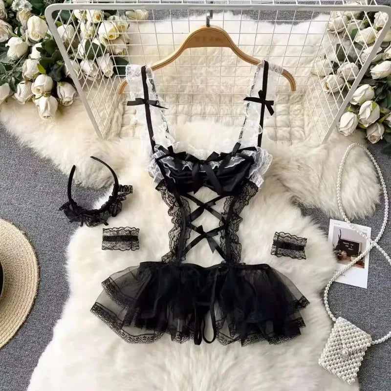 Women's Bras Women's Underwear Sets Sexy Lingerie Outfit Bra And Panty Set Woman Clothes Attractive Chest Suspenders Below Sex