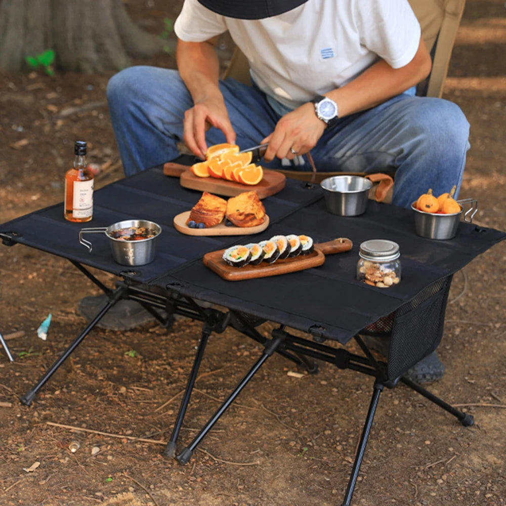 Folding Camping Table, Lightweight Oxford Desktop Collapsible Backpacking Tables for Camping, Hiking, Picnic
