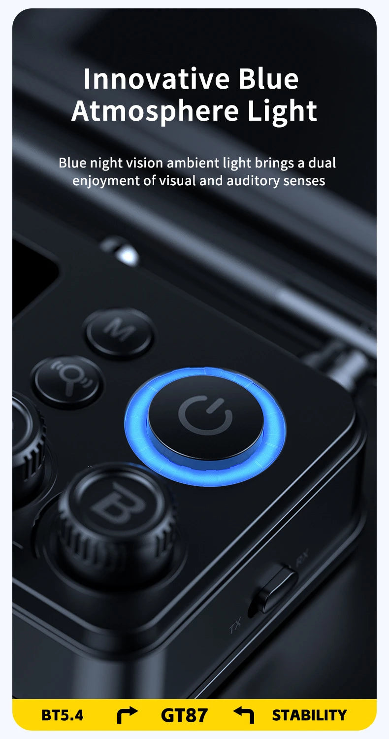 Bluetooth 5.4 Audio Transmitter Receiver 3.5mm AUX RCA Optical Coaxial Stereo Wireless Adapter Converter For Speaker TV PC Car