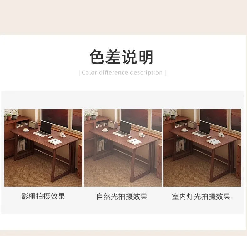 Small apartment folding desk integrated against the wall rectangular table rental room folding computer desk