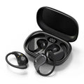 Bluetooth 5.4 Ear Hook Wireless Earphones TWS HiFi Stereo, Waterproof LED Display, Long Standby Touch Control Earbuds for Sports