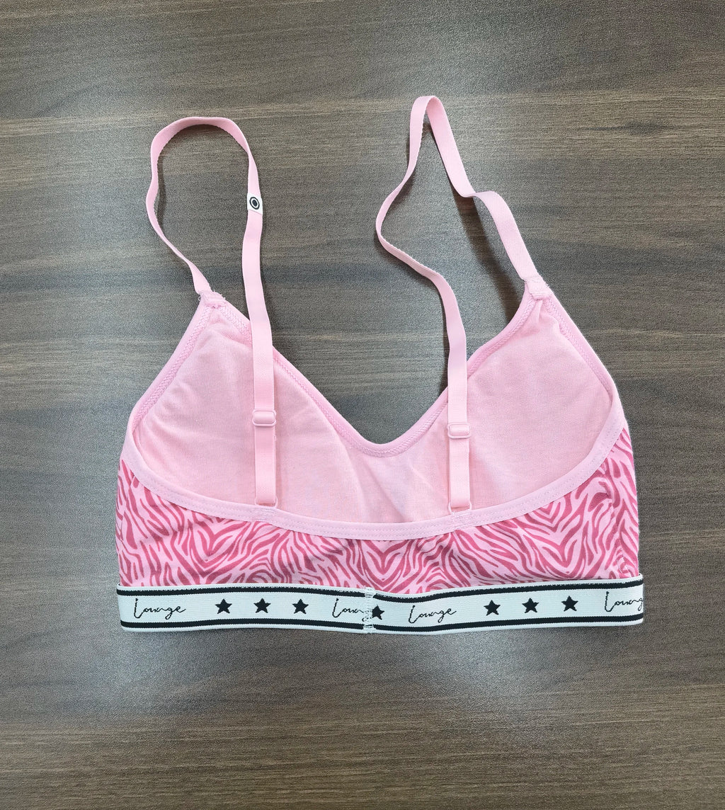 Bra set Sexy Women's Underwear Lounge Style Cotton button printed elastic bra underwear women's pajamas