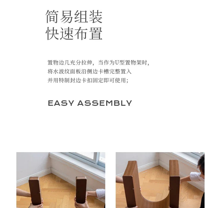 Folding paper sofa side cabinet small coffee table light luxury home creative mini side table bedside shelf small table 거실테이블