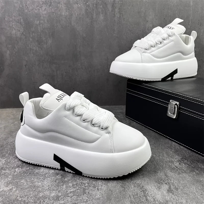 Solid Color Fashionable Men'S Shoes That Are Slip-Resistant, Comfortable, And Suitable for Casual Wear, Outdoor Walks, Jogging,