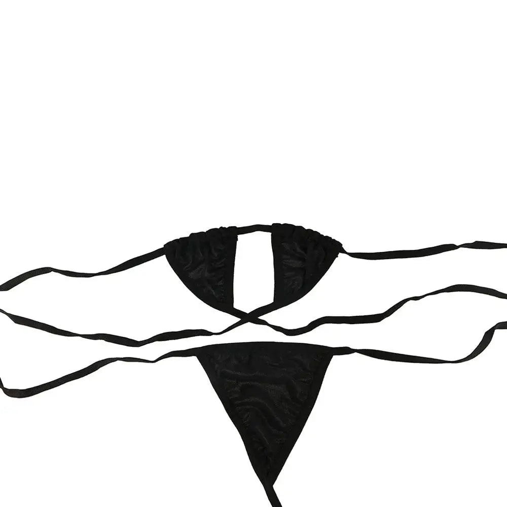 Lingerie Women Bra G-String Tops Bikini Set Swimsuit Micro Swimwear