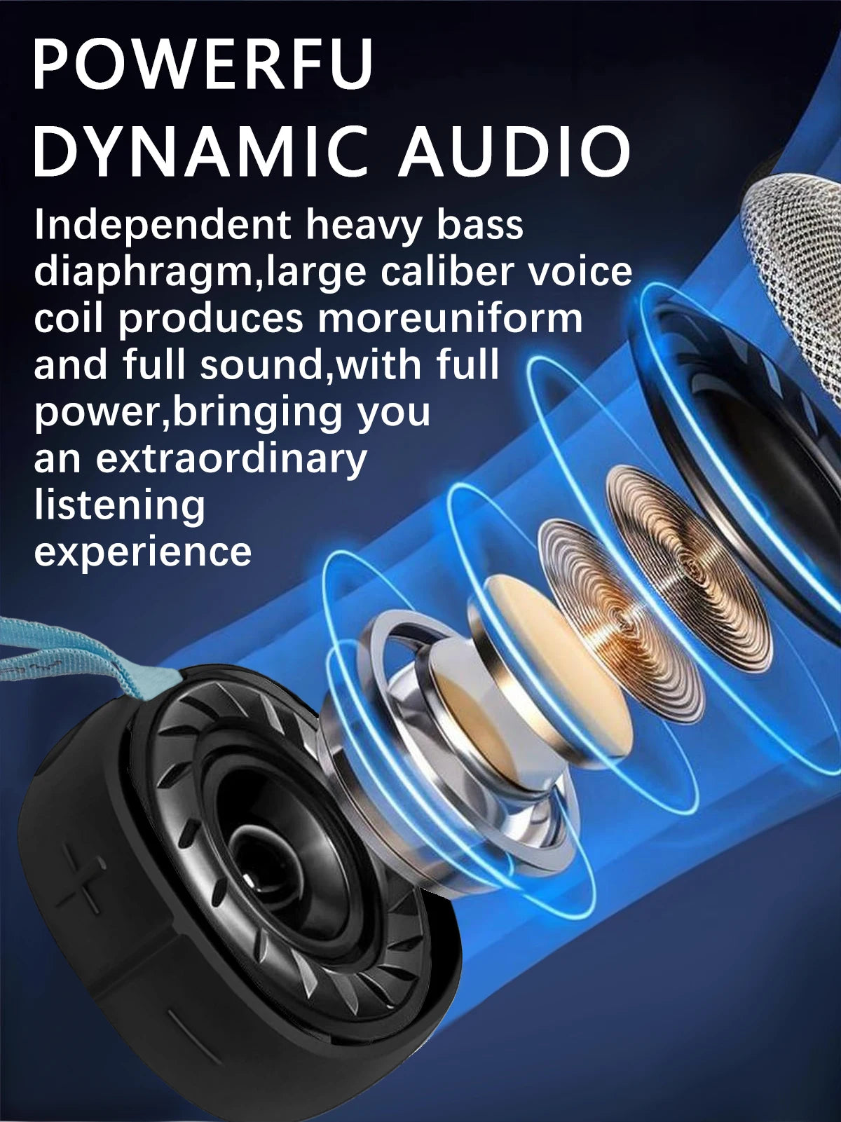 Bluetooth bathroom speaker, portable small speaker, IPX-4 waterproof speaker, suitable for bathroom parties and outdoor travel