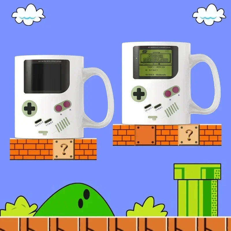 Game console thermochromic ceramic coffee mug Water cups Drinkware