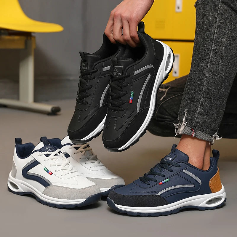 Men's High End Trendy Shoes Fashionable Comfortable Design Luxury Brand Thick Soled Shoes Comfortable Breathable Casual Sneakers