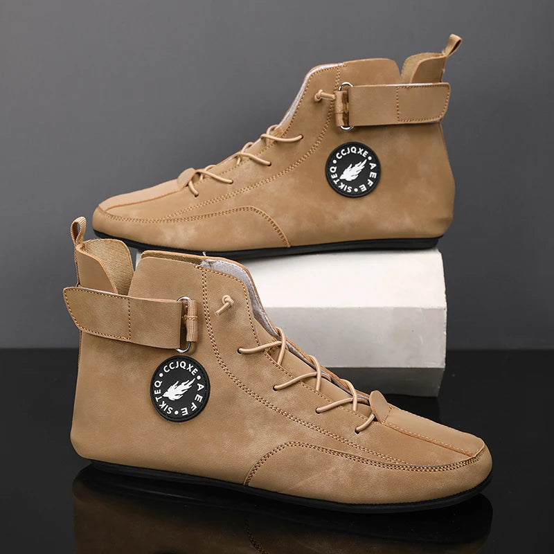 Men's Shoes Non Slip Walking Flats Comfortable Thin Bottom Lace Up Casual Shoes for Men Work Office Driving Shoes Men Footwear