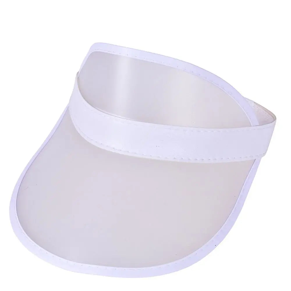 Summer Baseball Hat Anti-UV Sunshade Hat Empty Top Transparent Plastic Visor Caps Sunshade Bicycle Sun Hat Sports Accessories