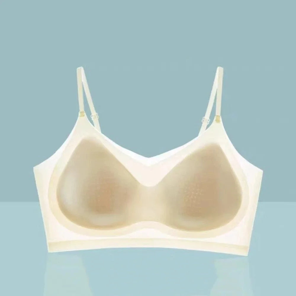Lingerie Close-fitting Seamless Bra Shockproof Beautiful Back Brassiere for Women Anti-sagging Wireless Deep V Bra Girls