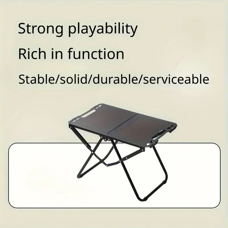 Lightweight Folding Picnic Table, Camping Folding Table for Practical Use Outdoors, Space-Saving Design, High Load Capacity