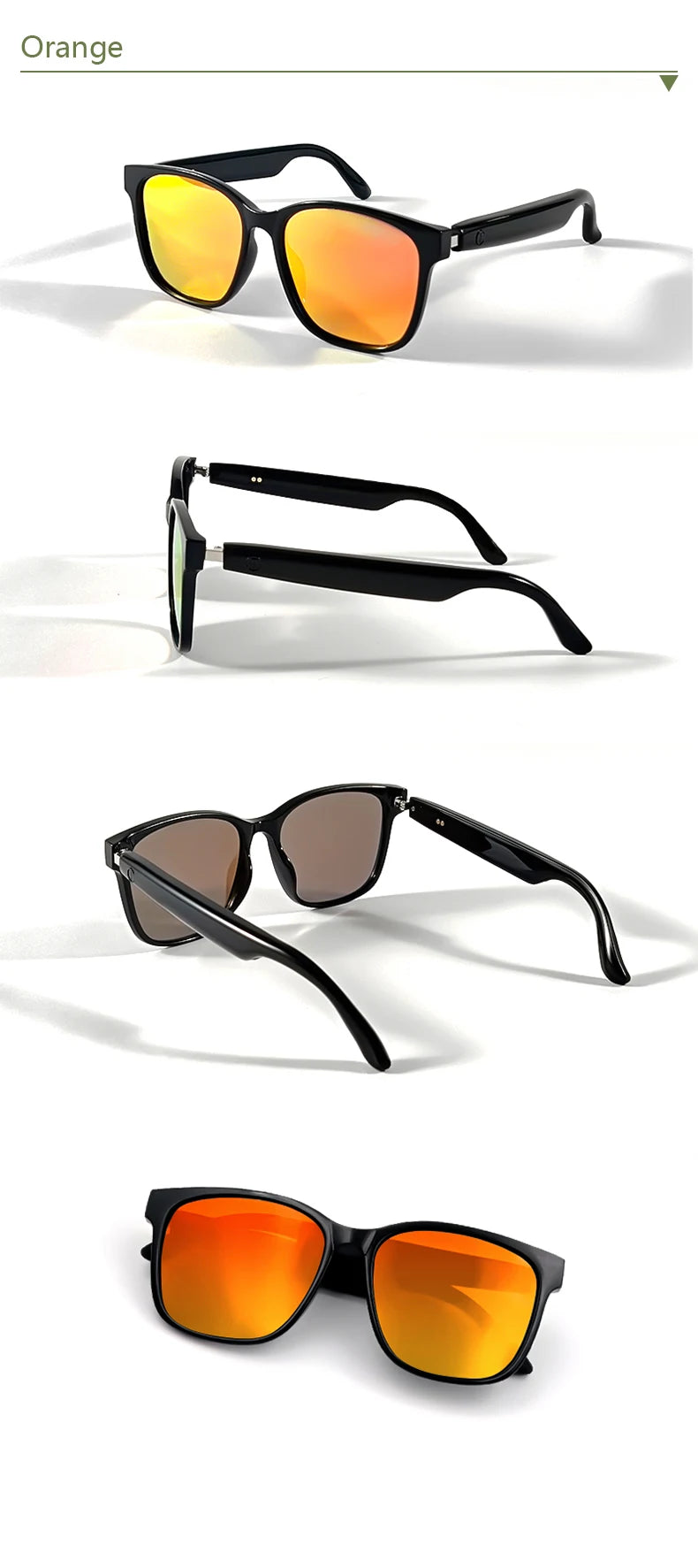 LIGE Bluetooth Inteligente Glasses Life Waterproof Smart Glasses Anti-blue Glasses Anti-ultraviolet Sunglasses for Android iOS