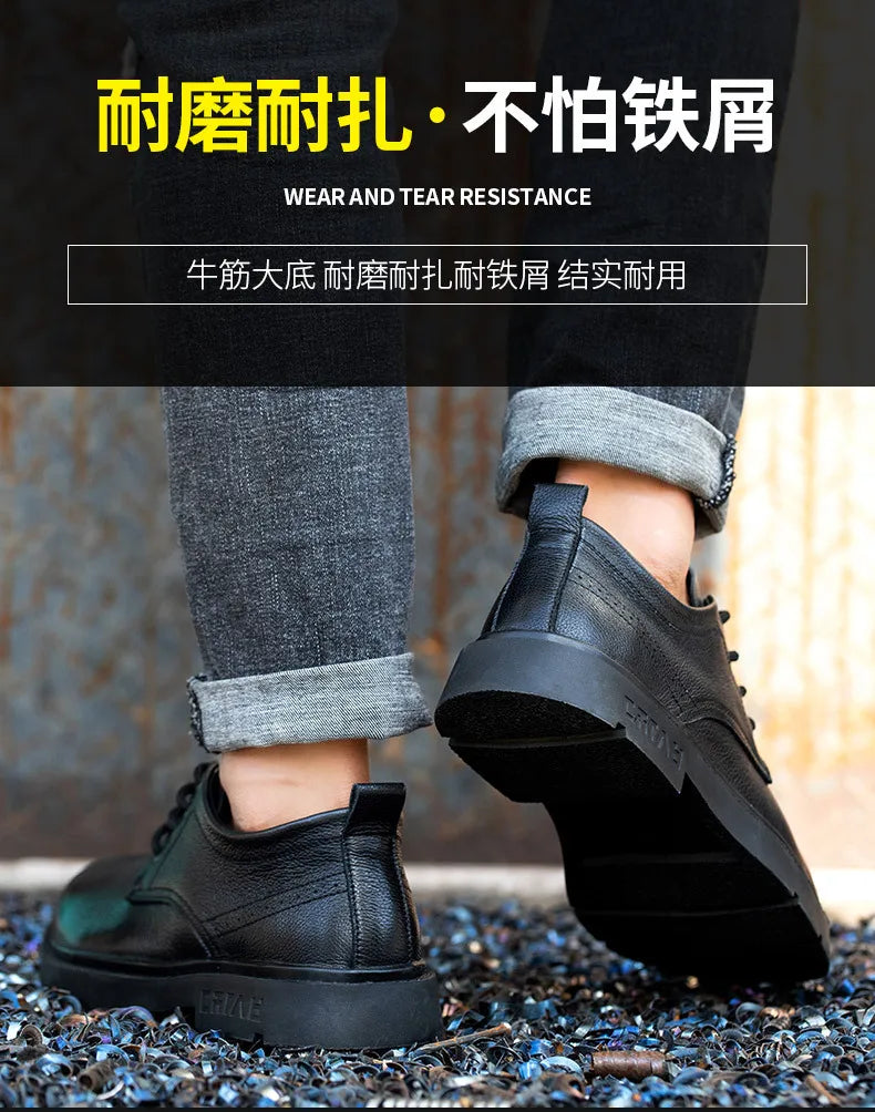 Safety Shoes Men Work Sneakers Indestructible Shoes Anti-puncture Shoes Waterproof Comfortable Work & Safety Boot 2025