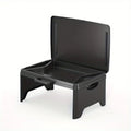 Folding Lap Desk with Storage Dividers - Sturdy Laptop Tray & Serving Desk, Portable Bed Table with Organizer Compartments