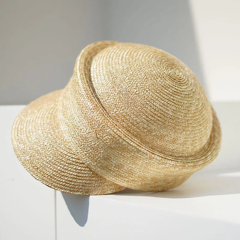 Summer Sun Woman Hat Irregularly Straw Hat Visor Hat Newsboy Hat Outdoor Activities Street Beach Travel Derby Hats Base