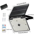 Solar Lights Outdoor 137 LED 3 Modes Motion Sensor Flood Lights with Remote IP65 Waterproof Security Solar Lights for Outside