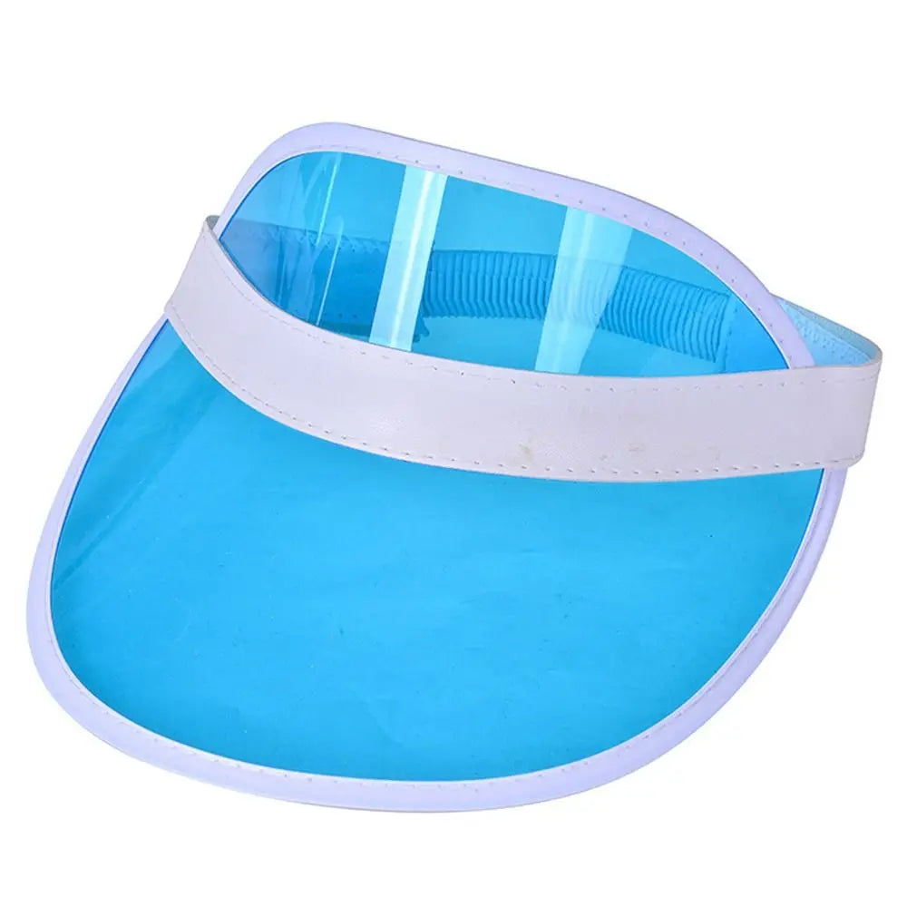 Summer Baseball Hat Anti-UV Sunshade Hat Empty Top Transparent Plastic Visor Caps Sunshade Bicycle Sun Hat Sports Accessories