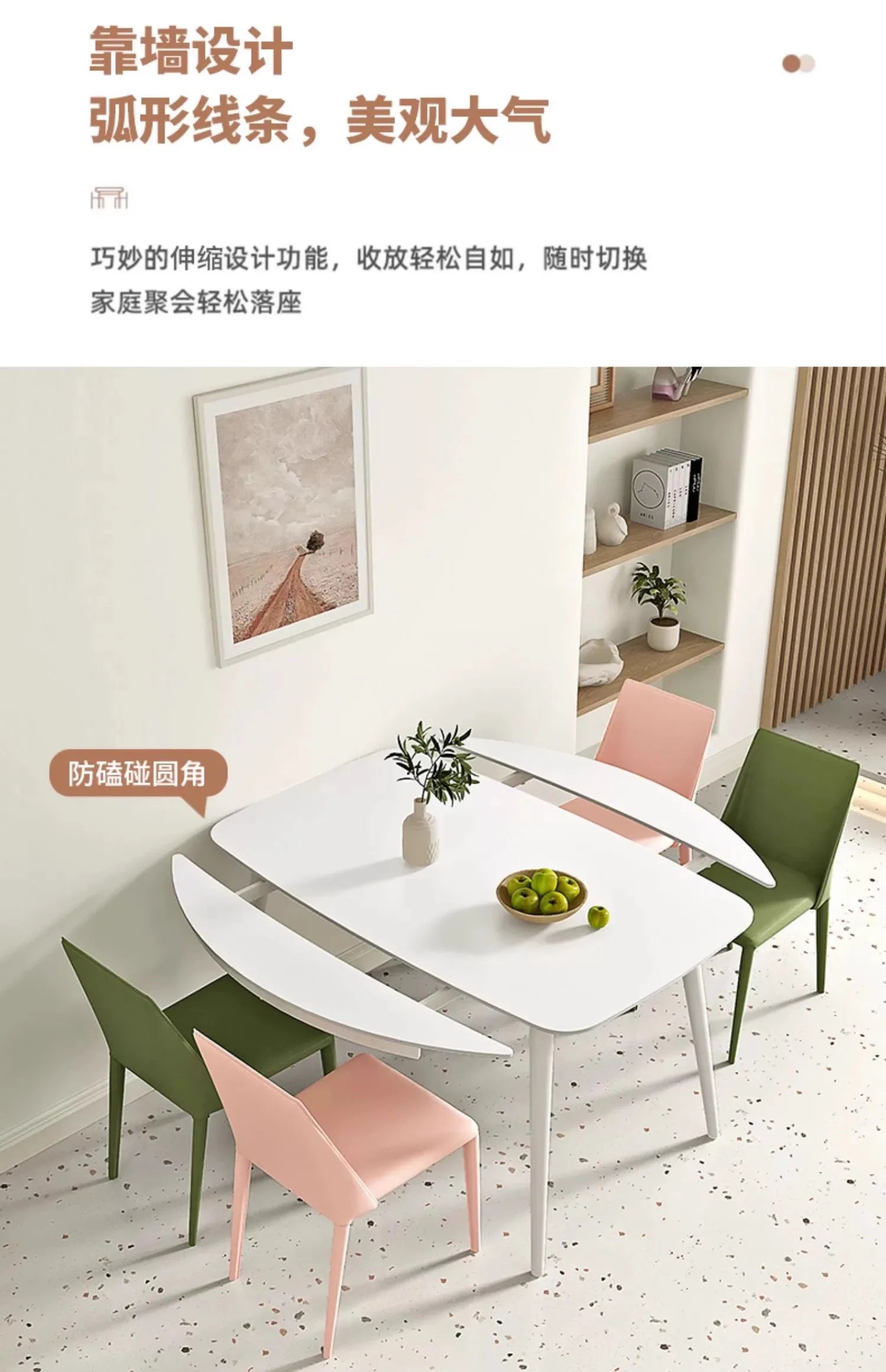 Folding Extendable Dining Table Kitchen Extending Nordic Designer Dining Table High Center Salon Mesas De Jantar Home Furniture