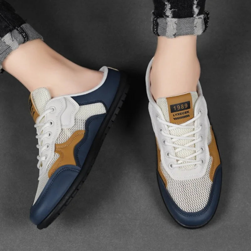 Summer Man Casual Half Slippers Breathable Soft-soled Support Leisure Flats Shoes Outdoor Light No Slip Men Sneakers Sandals 슬리퍼