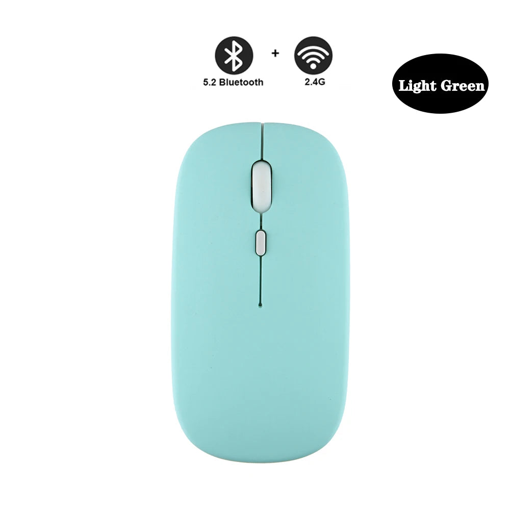 Bluetooth Mouse for Laptop/MacBook/iPad/Android PC,Rechargable Quiet Slim Wireless Mice Compatible with Windows/Linux/Tablet