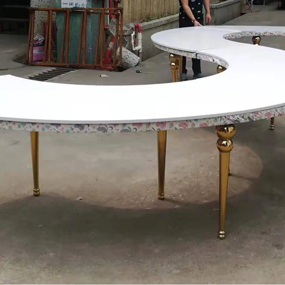 Folding Plastic Round Tables for Events Party Portable Blow Molding Circle Wedding Banquet White 5ft 10Pcs