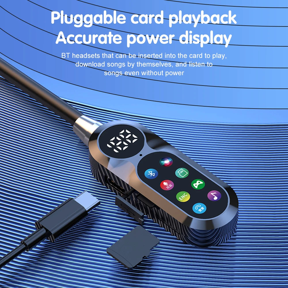 Wireless Bluetooth 5.4 Earbuds with LED Display HiFi Sound for Sports And Gaming - Headset