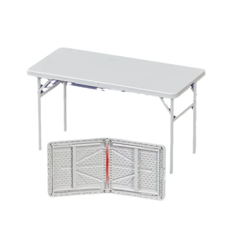 Outdoor Folding Table Night Camping Picnic Party Office Foldable Plastic Computer Table Household Dining Table Children's Desk