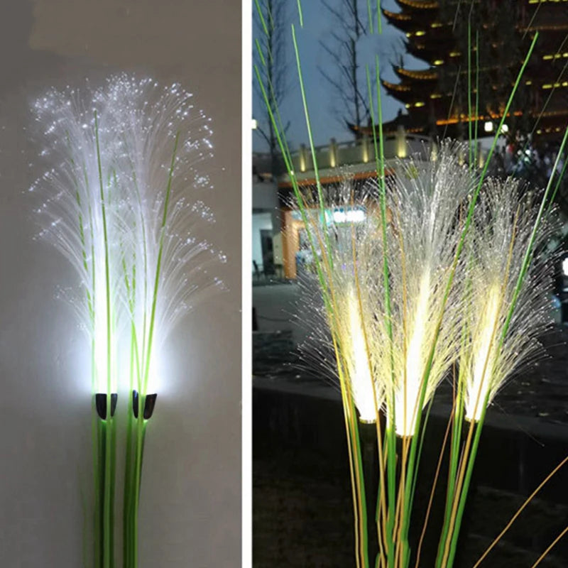 1-4 LED Solar Garden Lights Outdoor Waterproof Reed Light Solar Powered Lamp Christmas Yard Lawn Garden Decoration Path Lighting