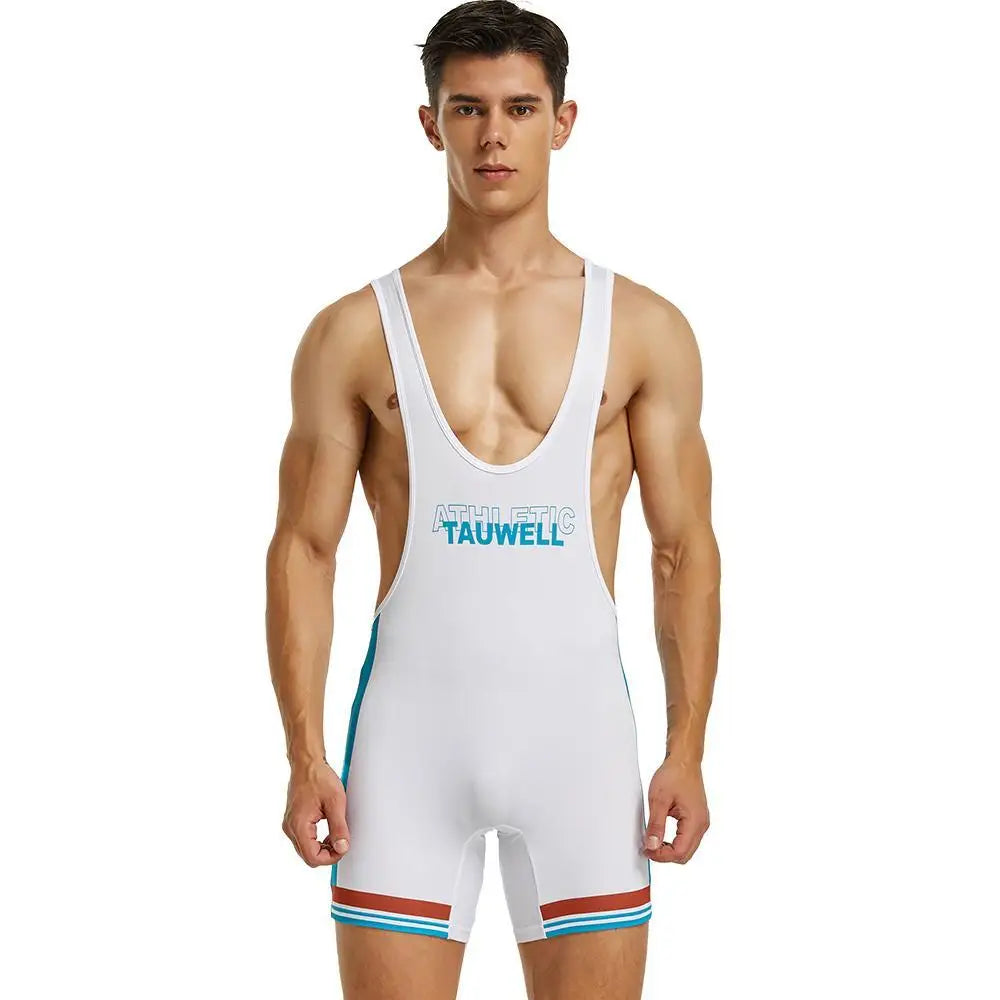 SEOBEAN Mens Undershirts Bodysuit Wrestling Singlet Fitness Workout One-piece Vest Bodywear Underwear Bodybuilding Jumpsuit