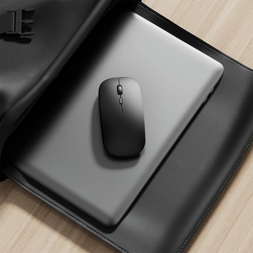 Wireless Bluetooth Mouse 2.4GHz Dual Modes RGB Rechargable Quiet Slim Wireless Mice Compatible For PC iPad Laptop PC Computer