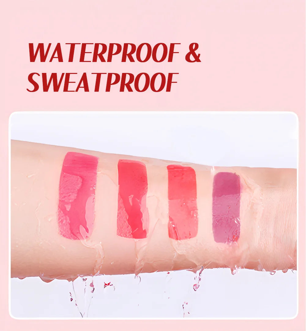 Water Based Blush Lip Stain Matte Liquid Tint For Face Contouring Long Lasting Eyeshadow And Lipgloss Makeup