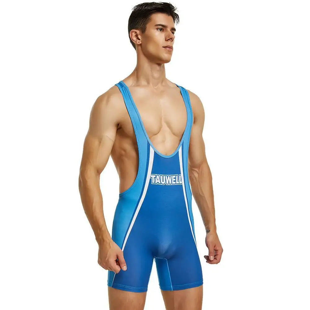 SEOBEAN Mens Undershirts Bodysuit Wrestling Singlet Fitness Workout One-piece Vest Bodywear Underwear Bodybuilding Jumpsuit