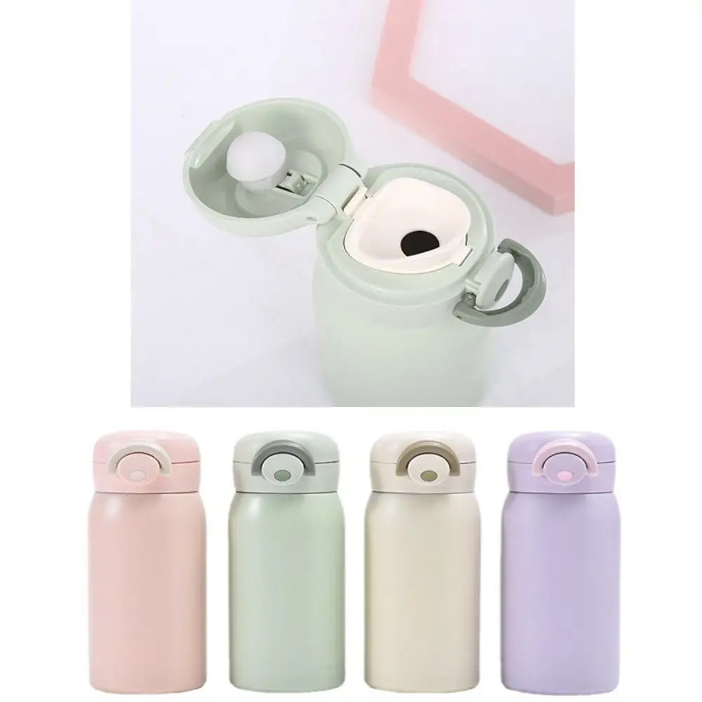Thermal Coffee Mug 304 Stainless Steel Mini Thermos Cup Pop-up Lock 220/320ml Insulated Pocket Cup Small Capacity Vacuum Flask