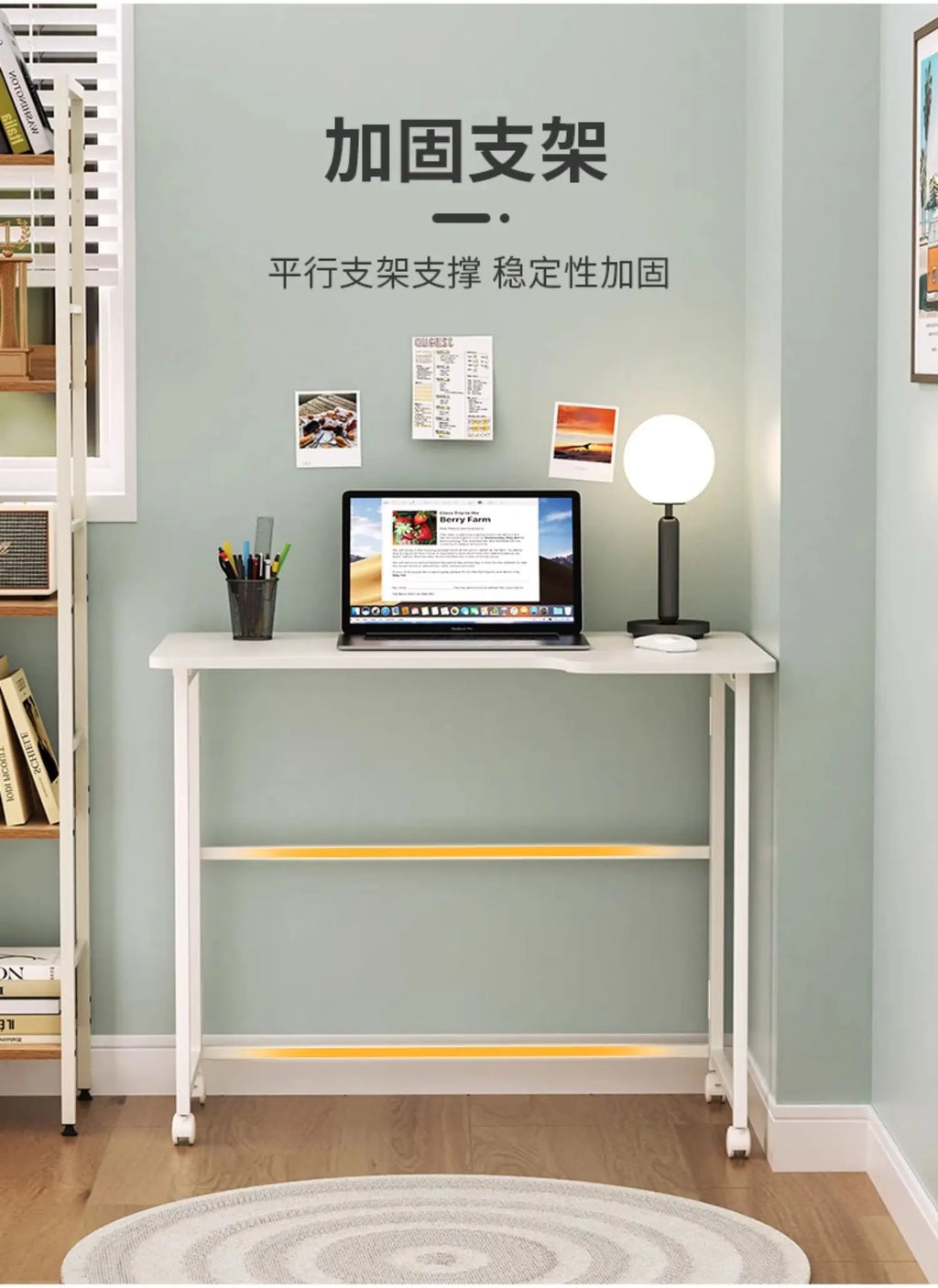 Foldable Laptop Desk for Home And Bedside Use Space-Saving Multifunctional Junior High Student Study Table