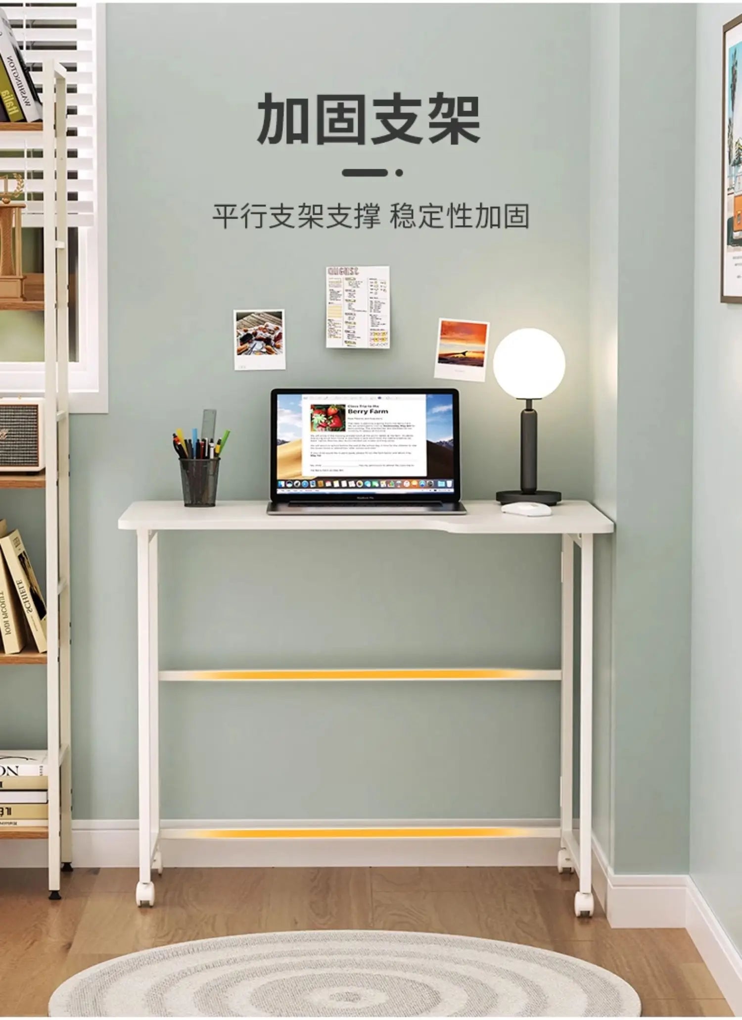 Foldable Laptop Desk for Home And Bedside Use Space-Saving Multifunctional Junior High Student Study Table