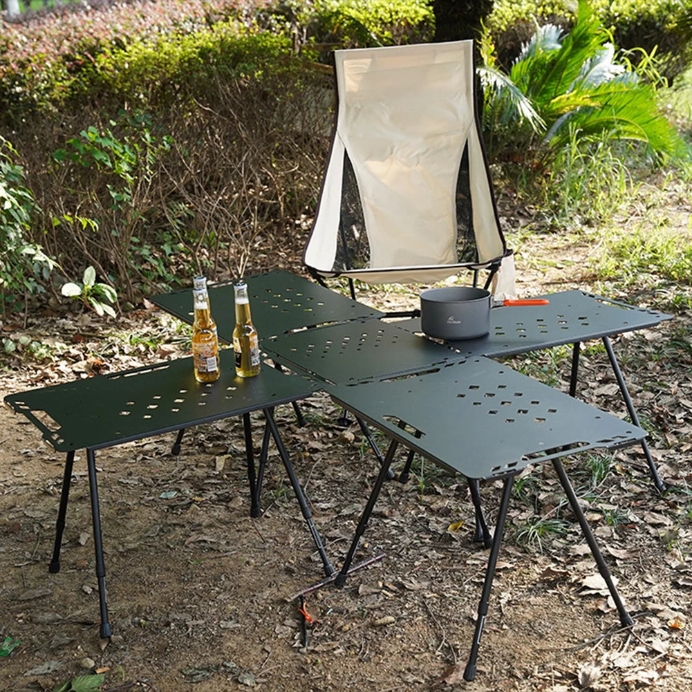 Folding Workbench Legs Metal Foldable Camping Table Legs Adjustable Height Furniture Legs DIY Camping Equipment Outdoor Travel