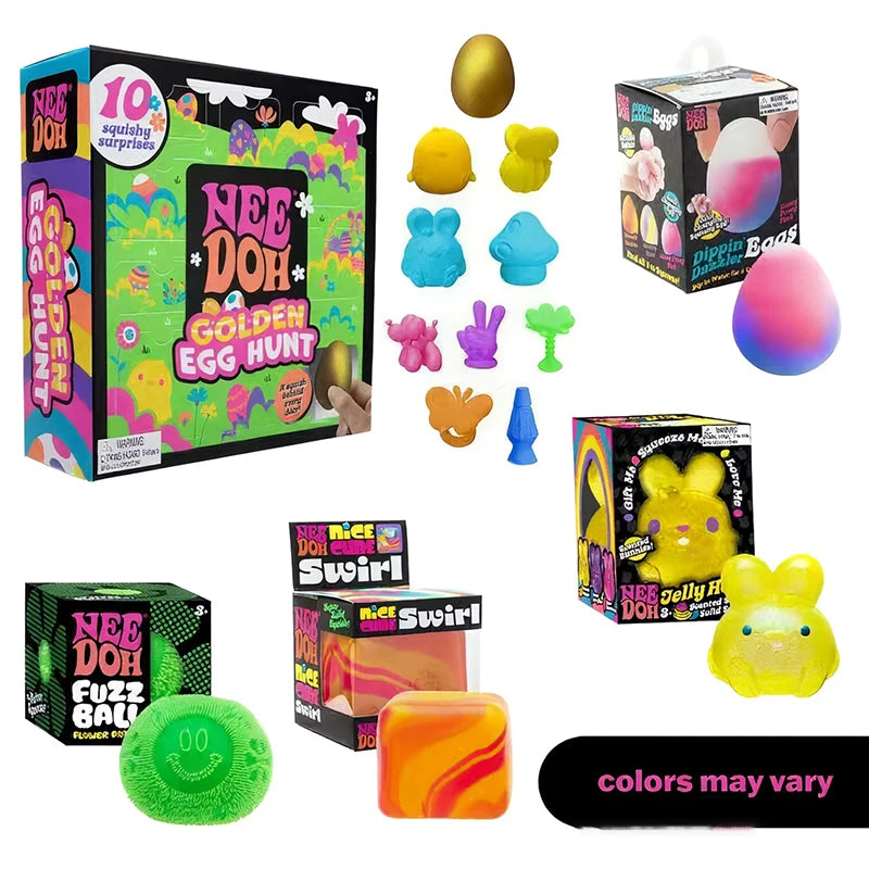 Needoh Golden Egg Treasure Hunt Blind Box Needoh Fidget Toys Anti-stress Sensory Squeeze surprises Toy gifts For Kids Adults