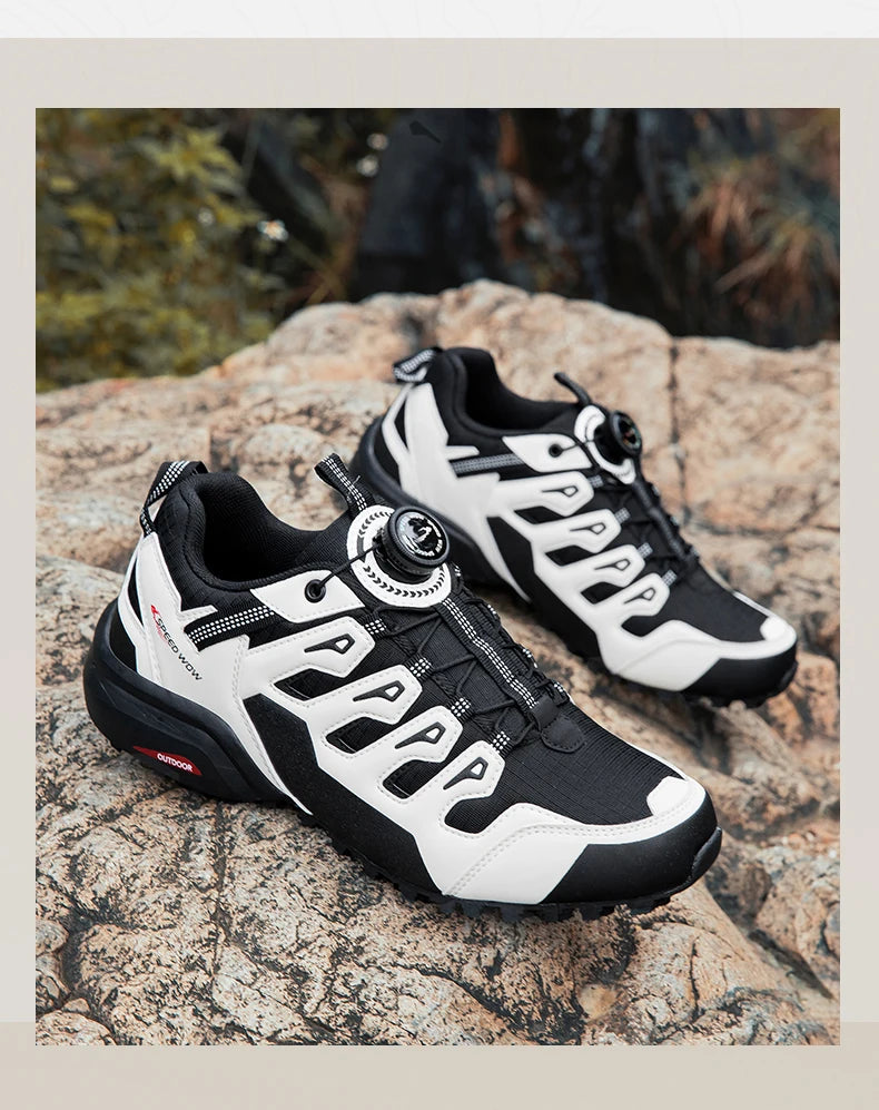 Men's Hiking Shoes Suede Leather Outdoor Shoes Wear-resistant Men Trekking Walking Hunting Tactical Sneakers