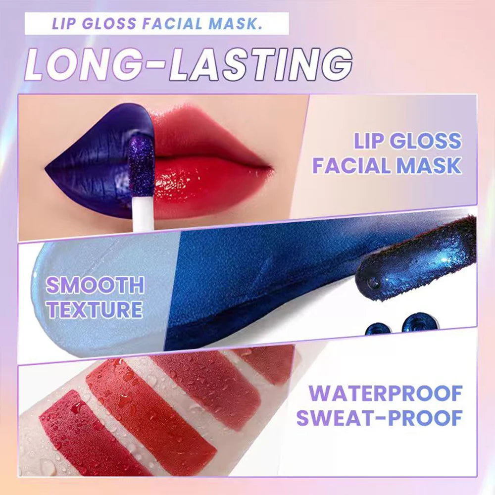 Non-stick Cup Cracking Lip Stain Wipe Off Pink Lip Tint Transfer Proof Lasting Peel Off Metallic Lip Mask Waterproof Cosmetics