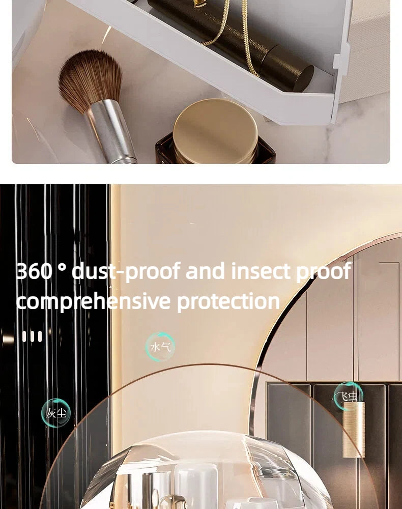 Cosmetics Storage Box Large Makeup Organizer Drawers Waterproof Dustproof Jewelry Organizer Home Skincare Display Cases