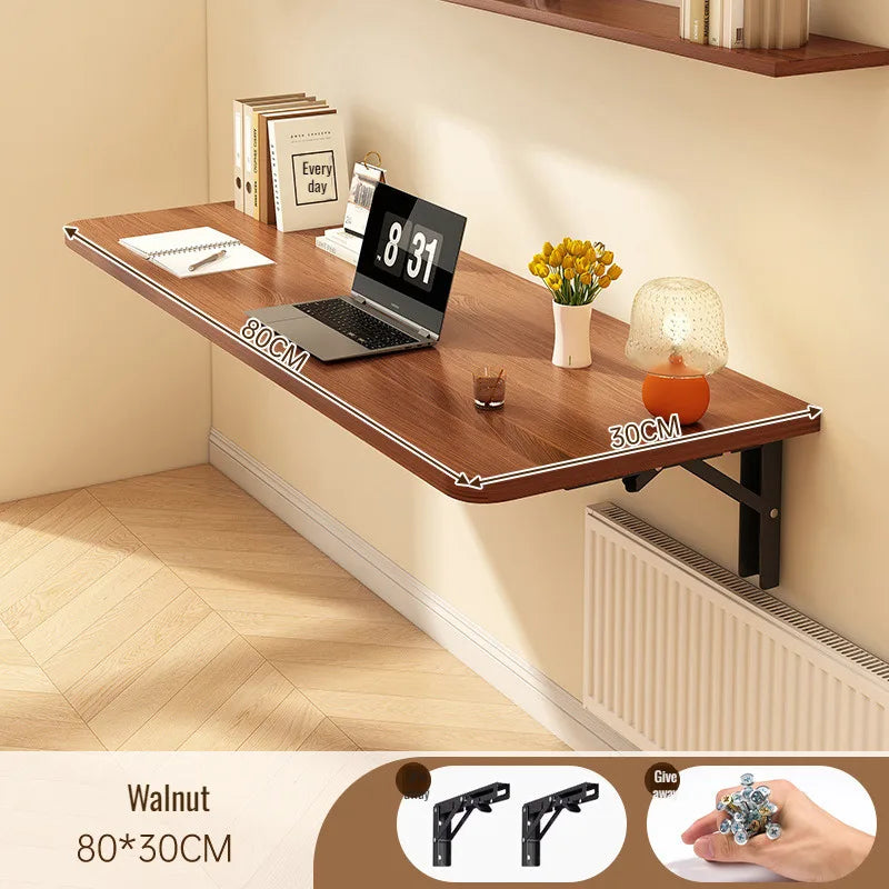 Household Wall Mounted Foldable Desk Waterproof and Anti Fouling Panel Multi Functional Suspended Wall Table
