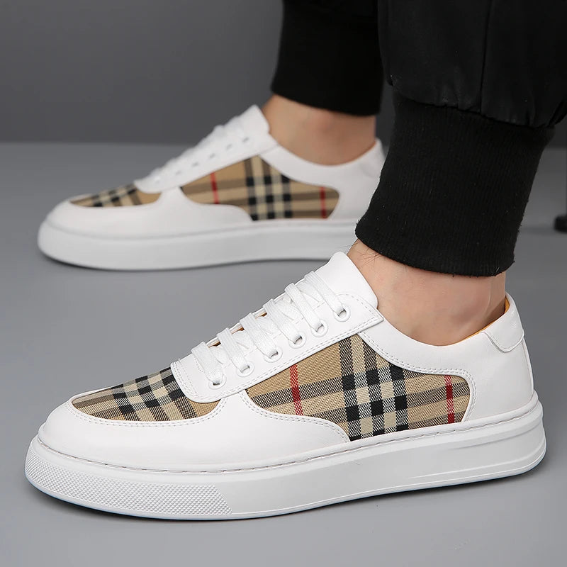Men's White Shoes, Couple Casual Skate Shoes, Comfortable Sports Shoes, Light Walking Women's Tennis Shoes for 2025