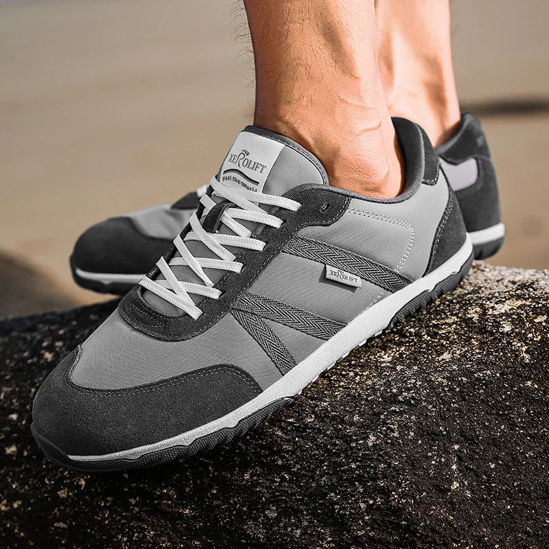 Men Spring and Autumn Oversized Wide Toe Shoes Barefoot Casual Shoes Popular Flat Sneaker Outdoor hiking driving Footwear