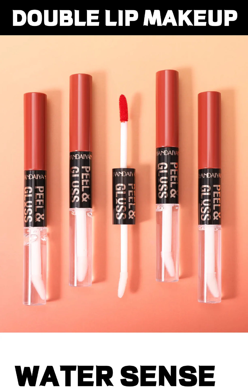 HANDAIYAN Matte Peel-Off Lip Stain Waterproof Transfer-Proof & Moisturizing 2-in-1 | Long-Lasting Lip Gloss & Lipstick