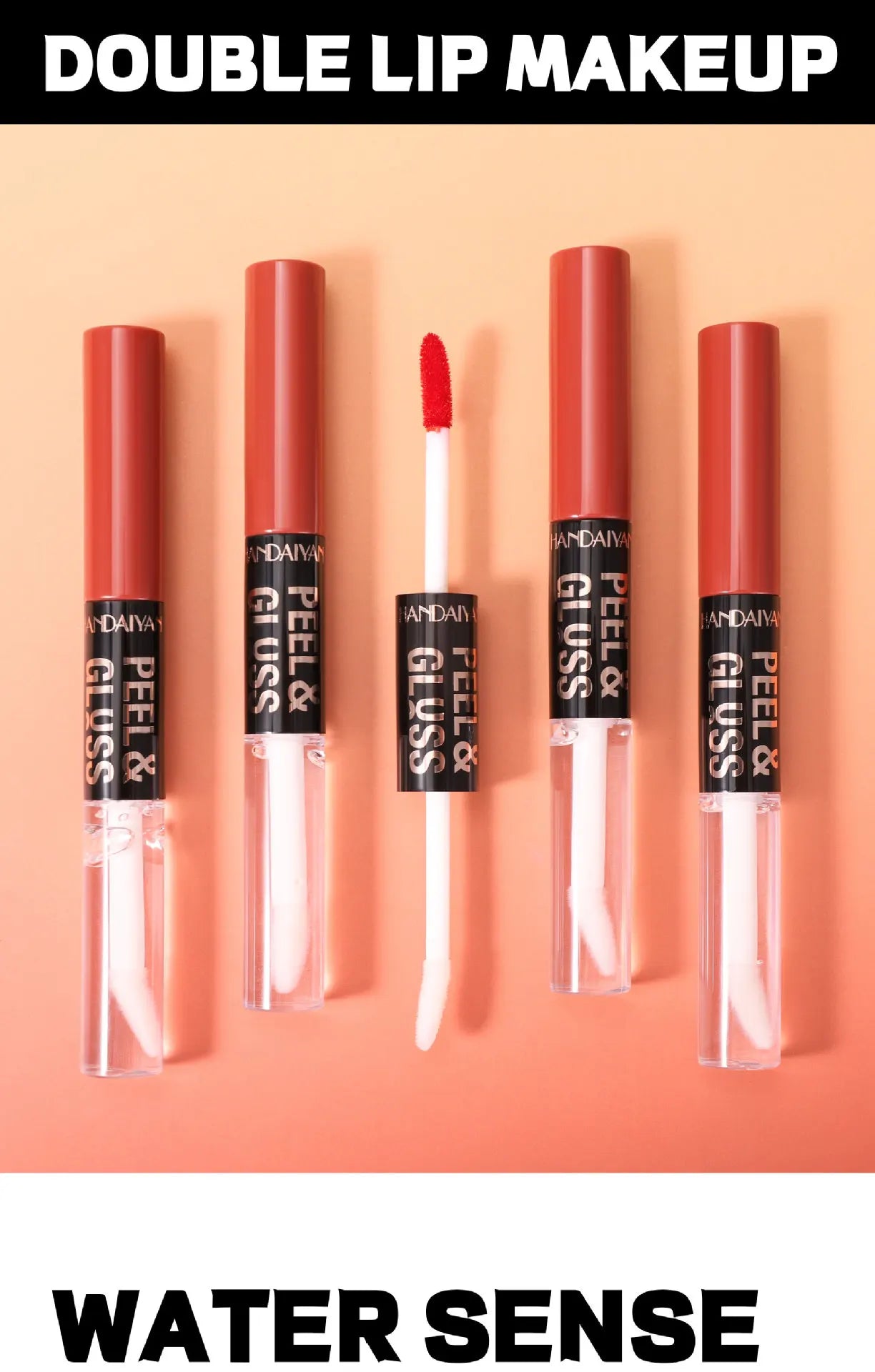 HANDAIYAN Matte Peel-Off Lip Stain Waterproof Transfer-Proof & Moisturizing 2-in-1 | Long-Lasting Lip Gloss & Lipstick