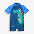 Summer Baby boy Short Sleeved Swimwear Sunscreen High Elasticity Cartoon Printing Cute And Cool Out Doors Swimming Pool  Parti